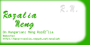 rozalia meng business card